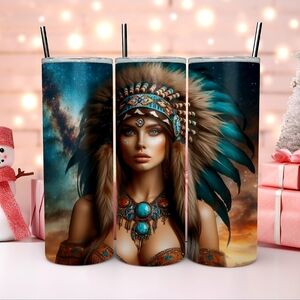 Indigenous Woman 20oz Stainless Steel Tumbler